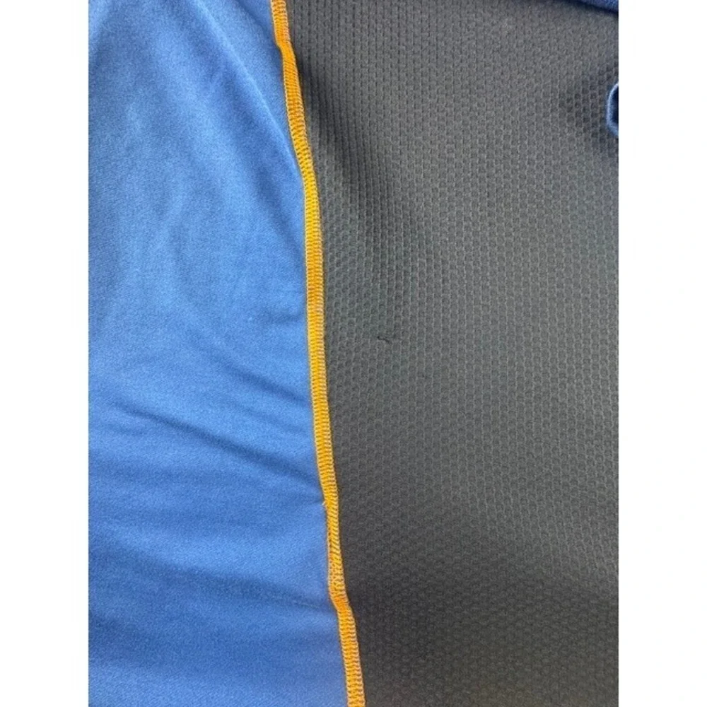The North Face Pullover Mens L Blue 1/4 Zip Long Sleeve Active Top Mesh Trim